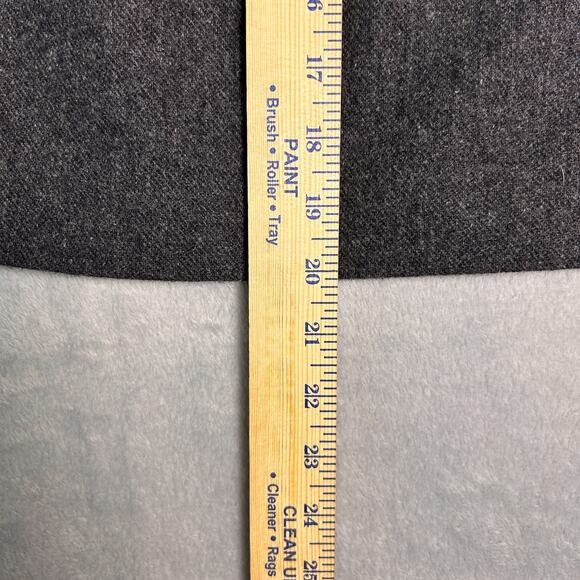 Vintage Herman Giest Wool Wrap Skirt Womens 12 Gray Preppy Dark Academia Scholar - Picture 6 of 6